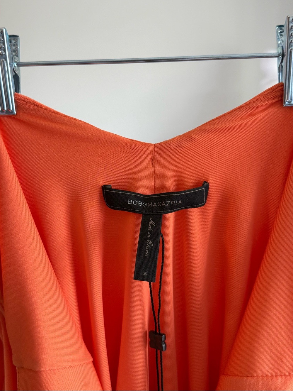 BCBGMAXAZRIA Alondra Melon Draped Bodycon Mini Dress NWT Small - Picture 5 of 6